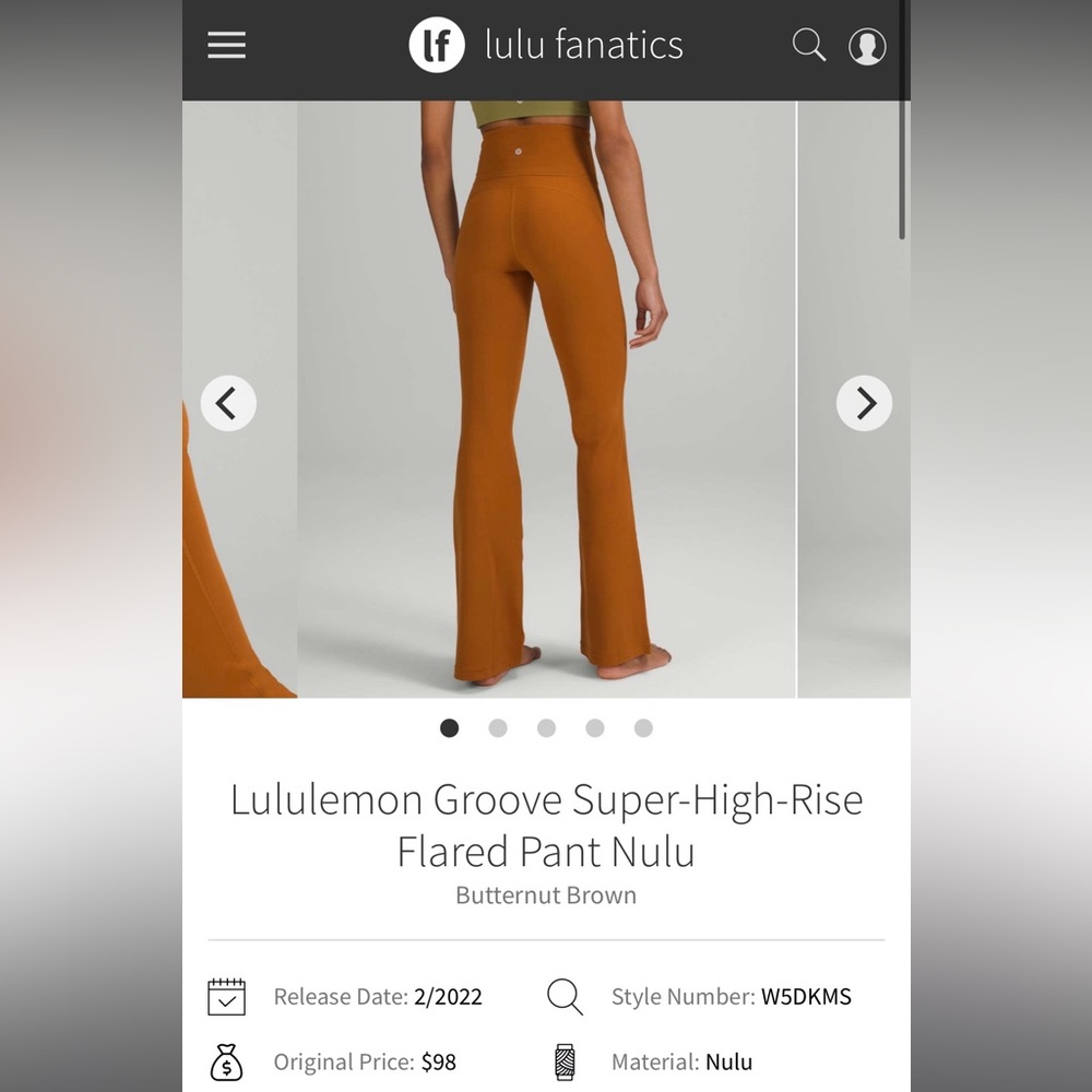 Lululemon Groove Super-High-Rise Flared Pant Nulu